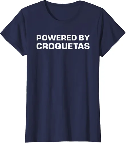 Vista 4 de Camiseta de manga corta con diseño de Croquetas cubanas Negro