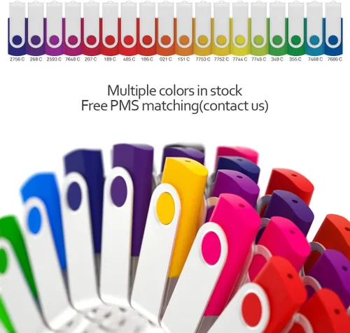 Vista 2 de Unidad flash USB personalizada en caja pulgar, memoria personalizada 128 MB, paquete de 25