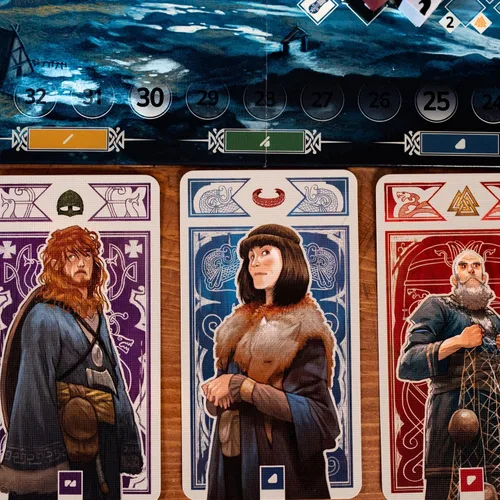 Vista 6 de Juego de mesa Knarr: forma la mejor banda de vikingos. Emocionante juego de exploración y estrategia, divertido juego familiar para niños y adultos
