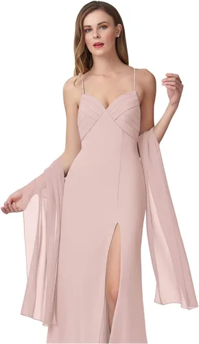 Vista 17 de Chales de gasa para mujer, bufandas para dama de honor, boda, noche, graduación, fiesta, ocasiones especiales, vestidos de 90 x 20 pulgadas