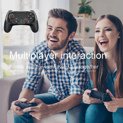 Vista 7 de Controlador Switch Pro, controlador de interruptor inalámbrico compatible con Nintendo SwitchLiteOLED, controlador de interruptor Nintendo con 2