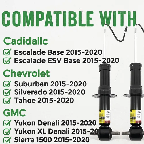 Vista 5 de 84176631 84977478 2 piezas APZL amortiguador delantero con magnético compatible con Cadillac Escalade Tahoe Suburban Silverado GMC Sierra 1500 Yukon