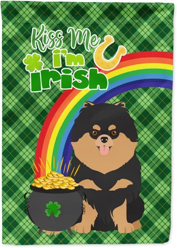 Vista 11 de Caroline's Treasures WDK4731GF - Bandera decorativa para jardín del día de San Patricio, color negro y tostado, Airedale Terrier, para jardín