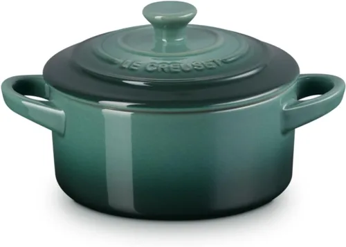 Vista 2 de Le Creuset Mini Cocotte redonda de gres, 237 ml, alcachofa