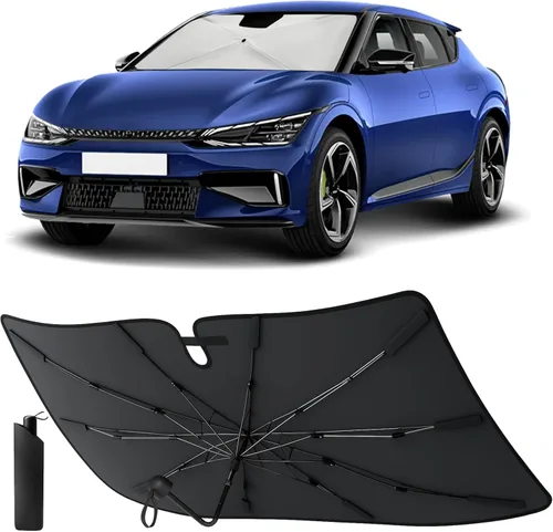 Vista 29 de EcoNour Parasol plegable para parabrisas de Mazda 3 2014-2016 2017 2018, parasol para ventana delantera de automóvil, protección UV, bloqueador