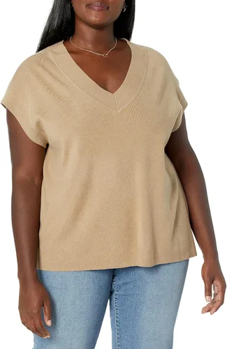 Vista 5 de The Drop Chaleco tipo suéter Zhen con cuello en V para mujer