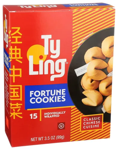 Vista 4 de Ty Ling Galletas Fortune, 3.5 onzas (paquete de 1) 15 galletas Fortune envueltas individualmente