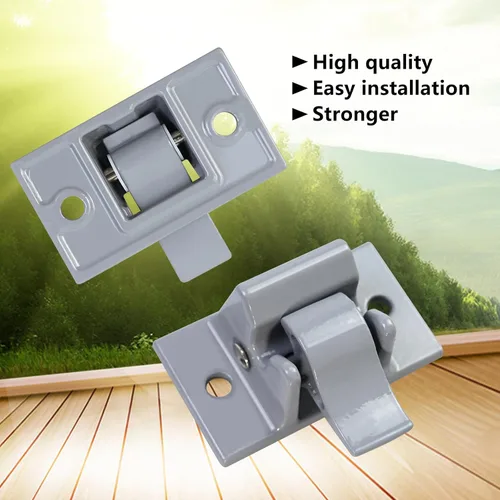 Vista 6 de Paquete de 2 soportes de montaje compatibles con Dometic Sun Chaser, brazo inferior gris de repuesto para remolque gris RV Camper RV Bottom Awning