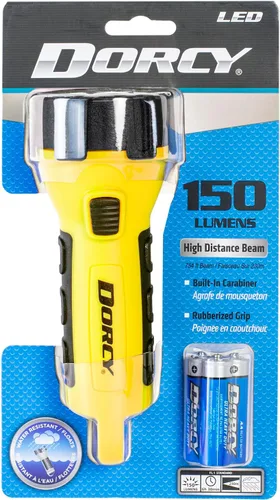 Vista 4 de Dorcy 41-2524 - Linterna LED flotante con clip de mosquetón, 150 lúmenes, color amarillo