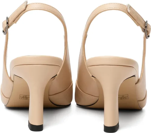 Vista 6 de Joseywade Sandalias de tacón bajo para mujer con tacón de gatito, sandalias de tacón de 2.5 pulgadas, zapatos de vestir con recorte de punta cerrada