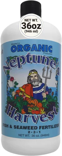 Vista 5 de Neptune's Harvest FS118 2-3-1 Fertilizante orgánico para peces y algas.