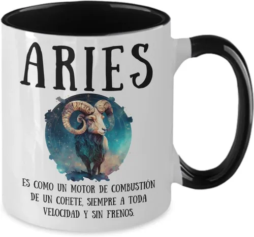 Vista 2 de Aries Signo Zodiacal Regalo para hijado, hijo, mamá, papá