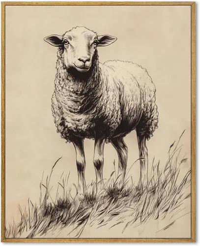 Vista 18 de Arte de pared de mujer victoriana, clásico ecléctico antiguo, impresiones divertidas de cerdo, lienzo retro surrealista, arte de pared de animales