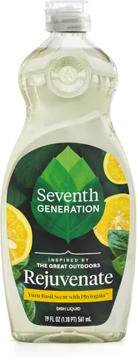 Vista 20 de Seventh Generation Jabón Líquido para Platos Ralladura de Clementina Hierba Limón Jabón Líquido Lavavajillas 19 oz