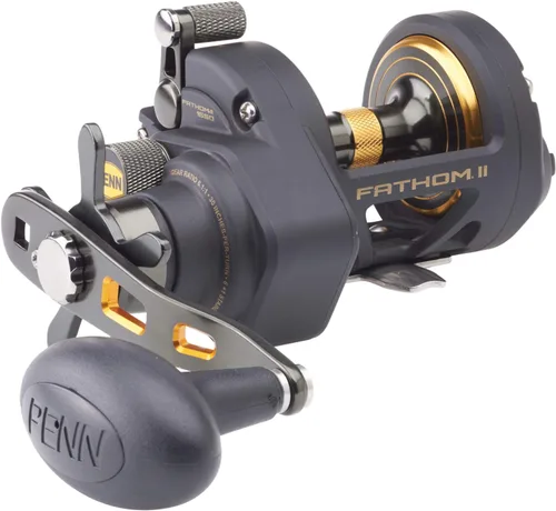Vista 7 de Penn Fathom II Star Drag - Carrete de pesca convencional, oro negro, 25N