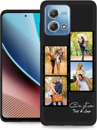Vista 55 de Funda personalizada para Motorola Moto G Stylus 2020 con nombre de foto, texto y foto, GStylus personalizado -20 funda suave y fina (negro) de 6.4