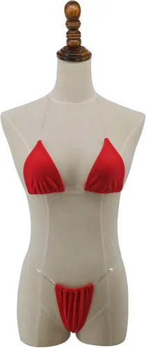 Vista 5 de SHERRYLO Tanga Bikini Correas transparentes Cheeky Brasileño Micro Tangas Bikinis Traje de baño para las mujeres Sexy No Tan Line Traje de baño
