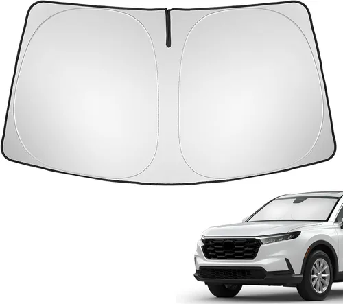 Vista 9 de Parasol mejorado para parabrisas Honda 2007-2022 CRV, accesorios plegables, parasol plegable, protección contra rayos UV