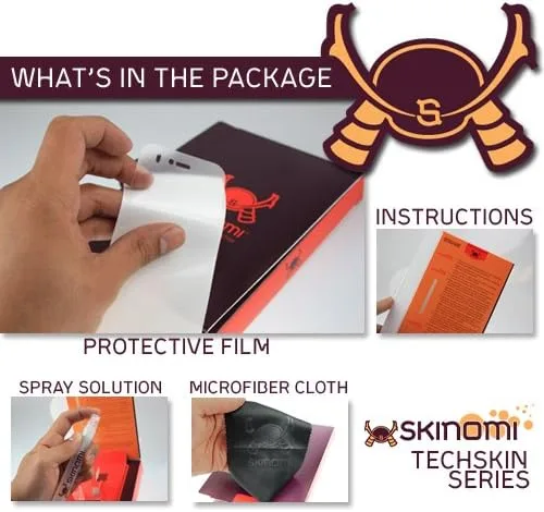 Vista 3 de Skinomi Protector de pantalla compatible con Nintendo 2DS Clear TechSkin TPU Anti-Bubble HD Film