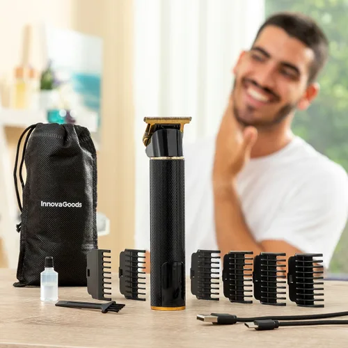 Vista 3 de Cortapelos Profesional Recargable con Accesorios Triher InnovaGoods