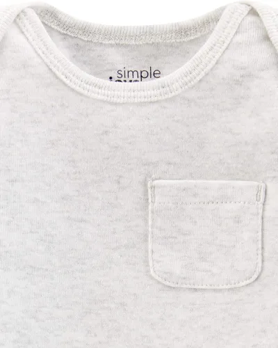 Vista 3 de Simple Joys by Carters unisex-baby Long-Sleeve Bodysuit