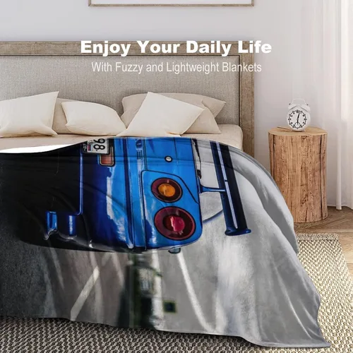 Vista 5 de R34 2000 Skyline - Manta de carretera azul de franela súper suave, ligera, refrescante, para niños y niñas, ropa de cama suave de franela de 40 x 50