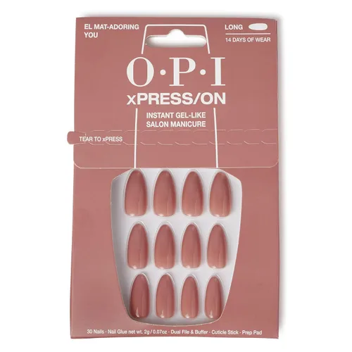 Vista 7 de OPI xPRESS/ON Press on Nails Short Round Classic, Long Almond & Coffin Shape Press-On Professional Nail Art Kit