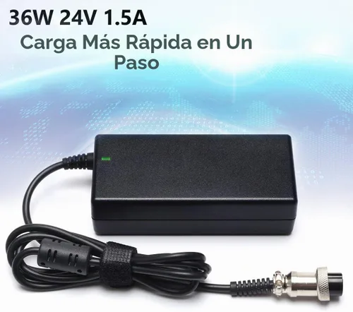 Vista 6 de Cargador de batería para ciclomotor de 24 V compatible con Razor E100 E200 E200S E175 E300 E300S E125 E150 E500 PR200 E225S E325S MX350 MX400 Dirt