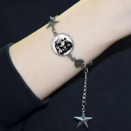 Vista 2 de KPOP EXO Got7 Stray Kids - Pulsera de aleación de zinc para niños