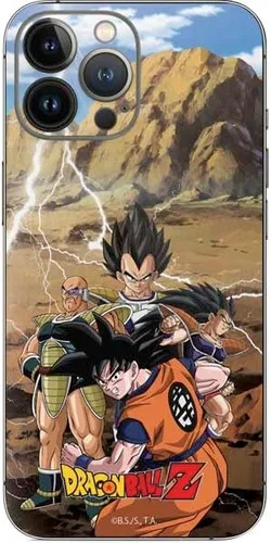 Vista 12 de Skinit Calcomanía para teléfono compatible con iPhone 14 Pro Max, diseño oficial de Dragon Ball Z Red Ribbon Army