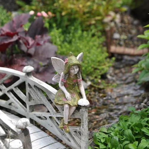 Vista 2 de 1 hada de jardín en miniatura Michelle