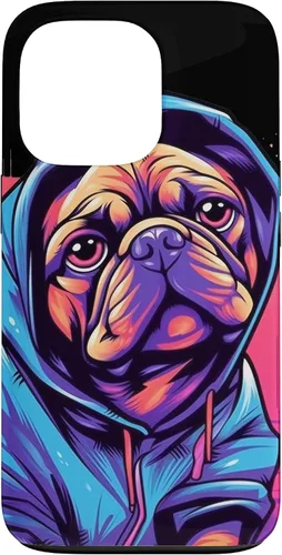 Vista 10 de Funda para iPhone 12/12 Pro Pug Graffiti Pug Owner Pug Lover