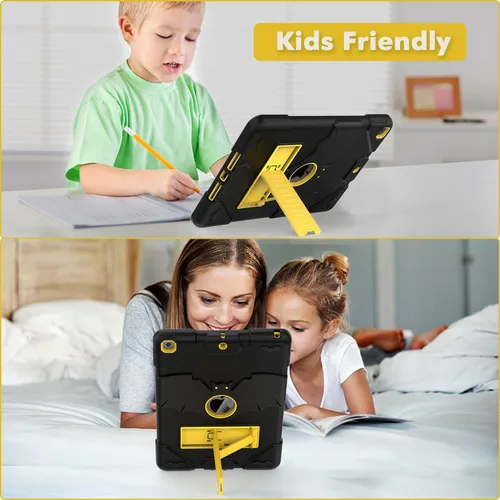 Vista 6 de Funda para iPad de 9ª generación, iPad de 8ª generación, iPad de 7ª generación, iPad de 10.2 pulgadas 2021/2020/2019, resistente a prueba de golpes
