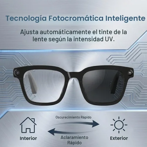Vista 5 de AI Smart Glasses with Camera, 8MP HD Camera Glasses with Bluetooth