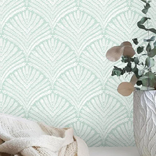 Vista 12 de Ismoon 15.6" x 118" Papel pintado de madera blanca en espiga de 15.6 x 118 pulgadas, papel de contacto de madera blanca gris, vinilo autoadhesivo