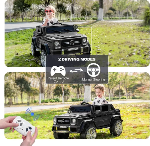 Vista 3 de Mercedes-Benz G650 - Coche eléctrico de 12 V para niños Negro