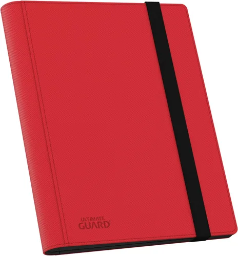 Vista 12 de Ultimate Guard Flexxfolio 12 bolsillos laterales para almacenamiento de tarjetas coleccionables de hasta 480 tarjetas, colección de tarjetas Rojo