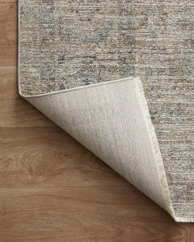 Vista 12 de Loloi Jean Stoffer Katherine Collection KES-03 Beige/niebla 2 pies y 7 pulgadas x 10 pies, altura de pelo de 0.25 pulgadas, alfombra de pasillo
