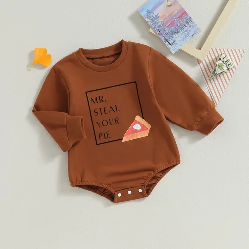 Vista 93 de Ropa de Halloween para bebé niña, sudadera con estampado de calabaza, mameluco de burbujas, lindo traje de Acción de Gracias de otoño
