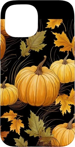 Vista 6 de Autumn Leaves Pumpkins Fall Season Thanksgiving Halloween Case for iPhone 16
