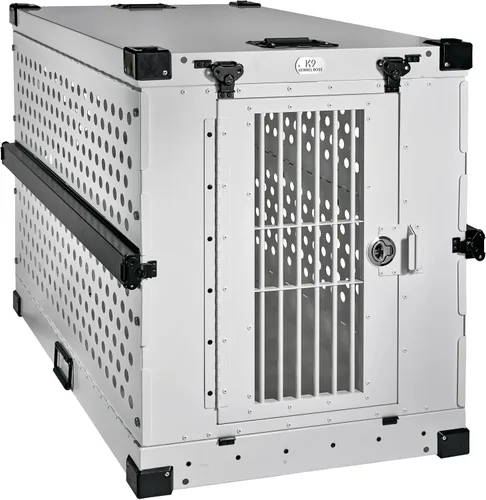 Vista 15 de K9 Kennel Boss - Jaula para Perros de Aluminio Resistente con Recubrimiento en Polvo Completamente Plegable - Pequeña (Negro)