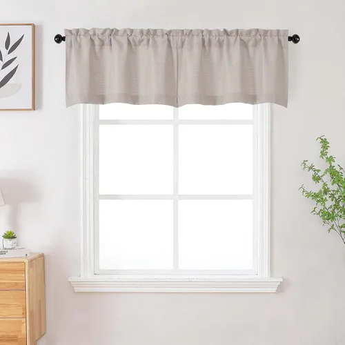Vista 67 de Cortinas de lino para dormitorio y sala de estar de 96 pulgadas de largo, juego de 2 paneles, con bolsillo para cortinero, filtrado de luz, textura