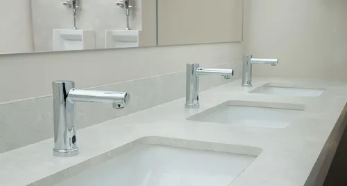 Vista 7 de Moen 8559 Align M-Power - Grifo electrónico para lavabo de baño, sin contacto, manos libres, funciona con sensor, cromado
