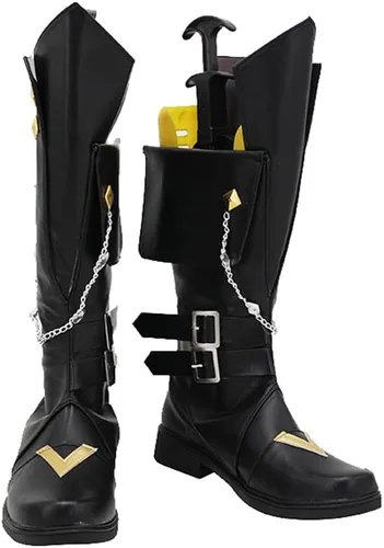 Vista 2 de Genshin Impact Tartaglia Childe Cosplay Zapatos Botas 221117