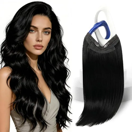 Vista 11 de Sunny - Extensiones de cabello humano real, con cable/hilo y clips ajustables, aplicación invisible, 2.82 onzas, 12 pulgadas, color rubio cenizo
