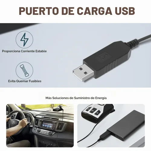 Vista 3 de Lenink Cable de alimentación compatible con Cobra RAD 480i/350/380/450, cable de repuesto, cargador USB compatible con la mayoría de detectores