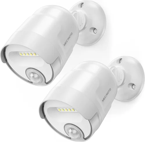 Vista 8 de Luz de sensor de movimiento recargable USB para exteriores, batería incorporada de 4000 mAh, foco de 600 lúmenes, luz de pared inalámbrica