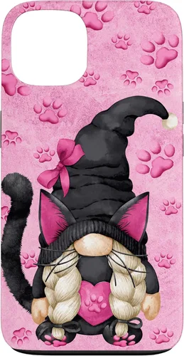 Vista 7 de Black Cat Halloween Gnome Decor Cute Pattern for Cat Mom Case for iPhone 17