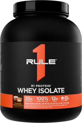 Vista 10 de Rule 1 Proteins R1 Protein Whey Isolate, crema de plátano, 23 porciones