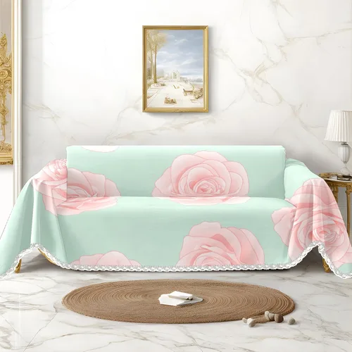 Vista 11 de Funda de sofá con estampado de piña a rayas, fundas de sofá para sillón, funda resistente a las manchas, protector universal de muebles